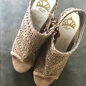 Women Sandals open toe - Cork heel